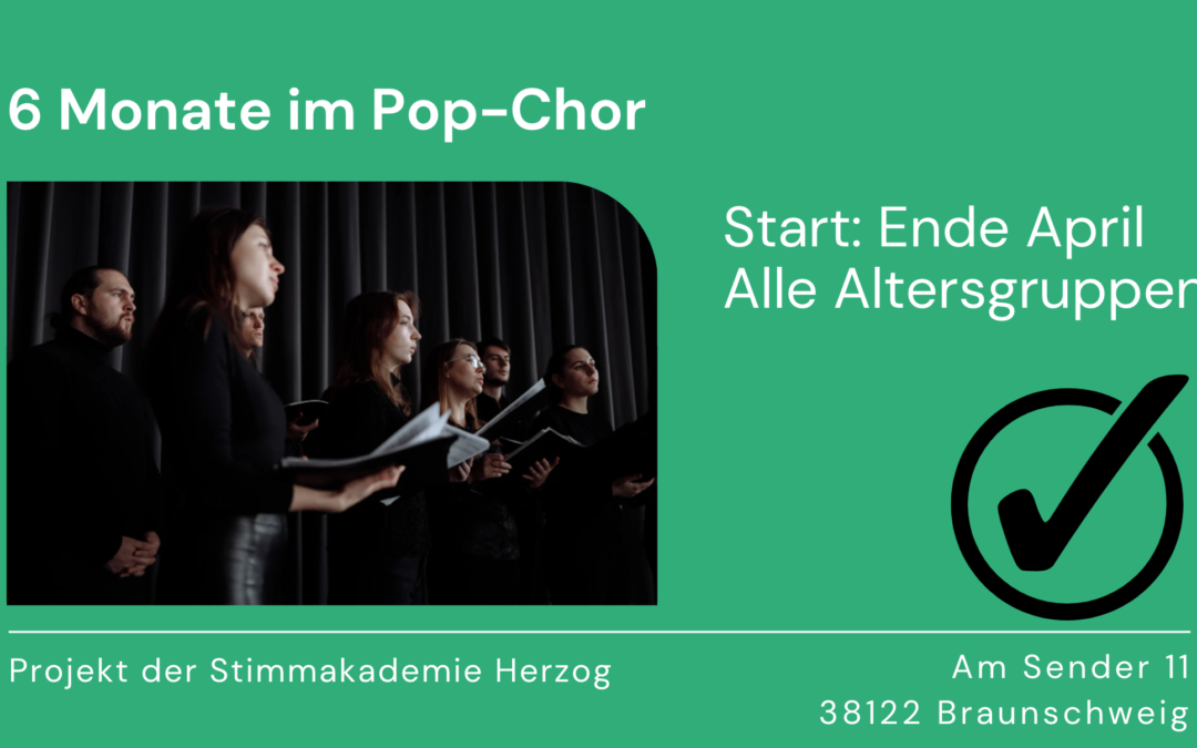 2 x Pop-Chor für 6 Monate / 2 x pop choir for 6 months
